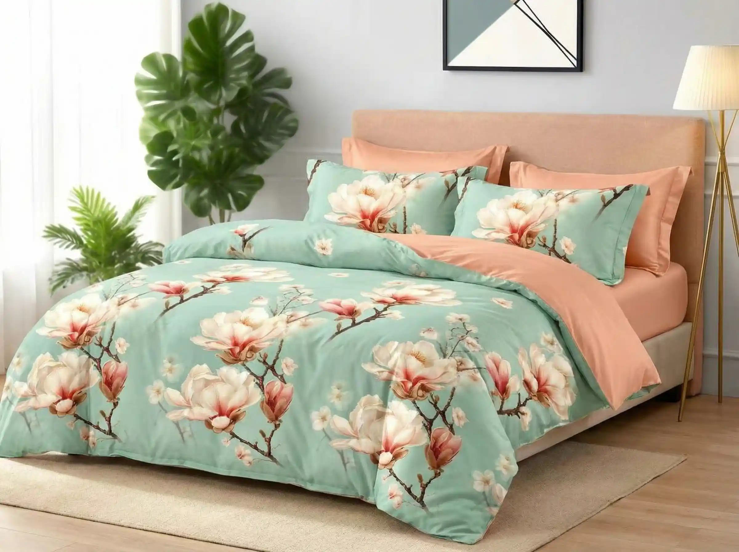 Lenjerie Finet 6 piese cu husa de pat pentru saltea de 160x200 si 180x200 [1]