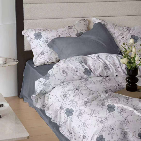 LENJERII FINET 6 PIESE CU HUSa PENTRU SALTEA - Lenjerie Finet 6 piese cu husa de pat pentru saltea de 160x200 si 180x200