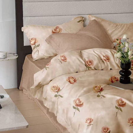 LENJERII FINET 6 PIESE CU HUSa PENTRU SALTEA - Lenjerie Finet 6 piese cu husa de pat pentru saltea de 160x200 si 180x200