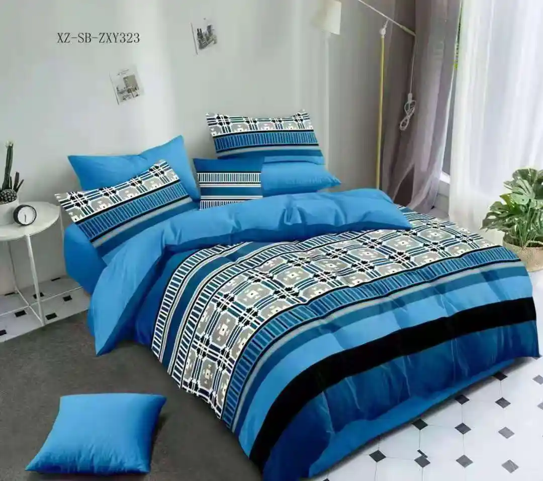 LENJERII DE PAT POLICOTON - Lenjerie Finet 6 piese cu husa de pat pentru saltea de 160x200 si 180x200