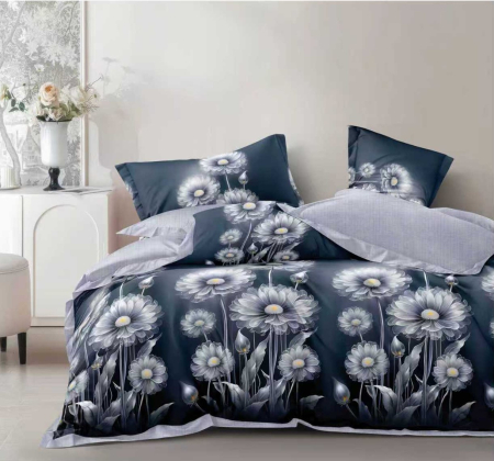 Pucioasa - Lenjerie Finet 6 piese cu husa de pat pentru saltea de 160x200 si 180x200