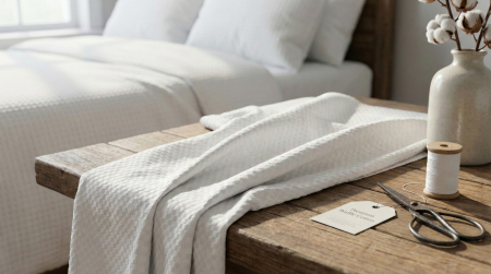 Lenjerie Gofre nesifonabila - Marime: King 6 piese cu husa [4]