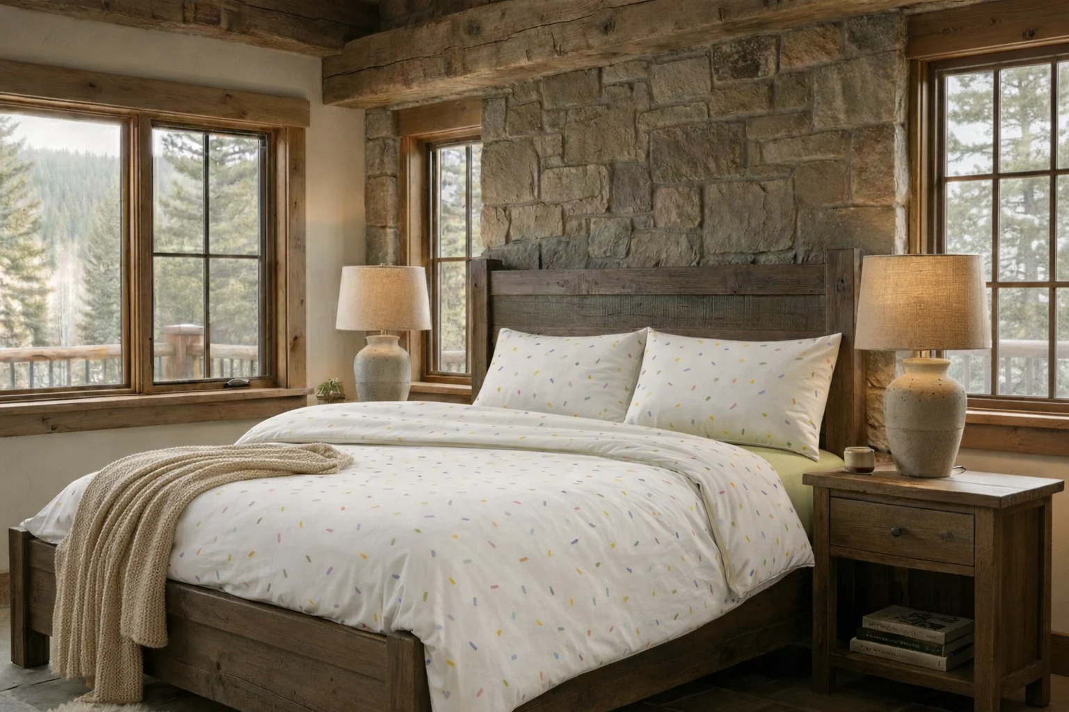 Pucioasa - LENJERIE PAT CU HUSa PENTRU SALTEA "RaSFaT NATURAL", TRICOT 100% BUMBAC