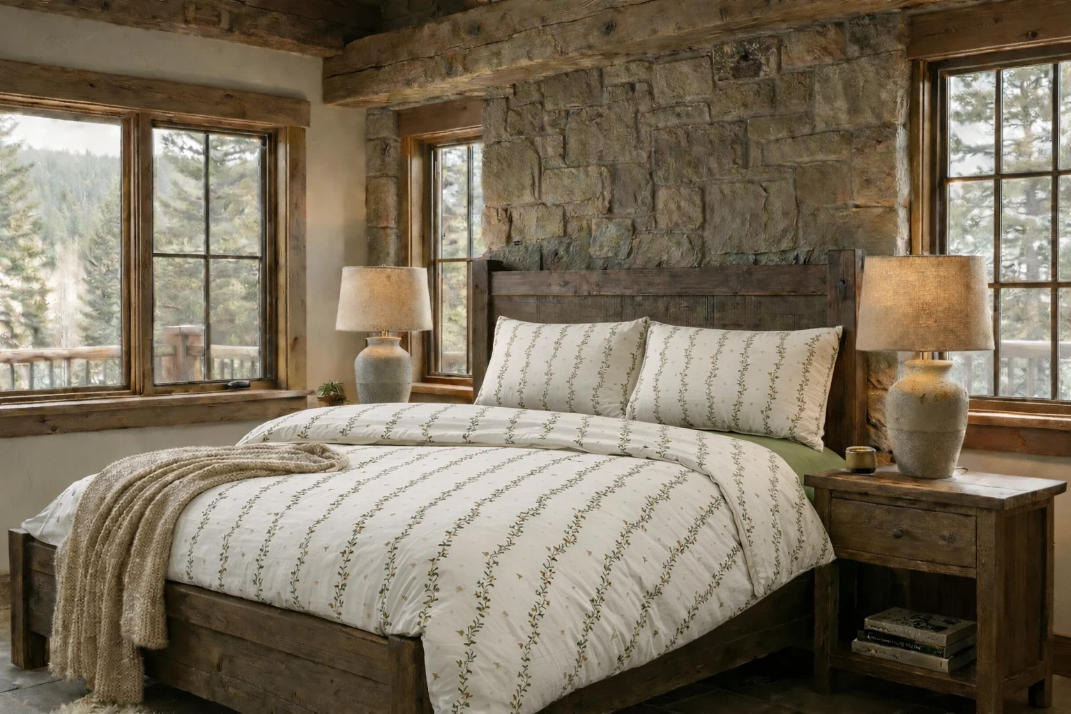 Pucioasa - LENJERIE PAT CU HUSa PENTRU SALTEA "RaSFaT NATURAL", TRICOT 100% BUMBAC