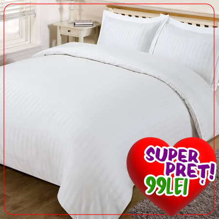 Pucioasa - LENJERIE PAT DAMASC POLICOTON - king size