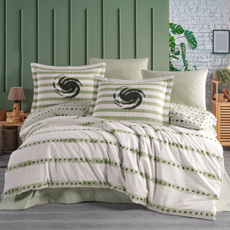 Lenjerii bumbac poplin - Lenjerie pat dublu, poplin, Hobby, Squal - Forest
