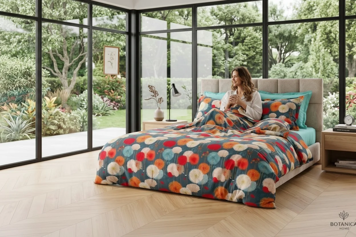 Lenjerie pat Ranforce 100% Cotton Pro (Botanica Home) - Marime: O persoana [1]