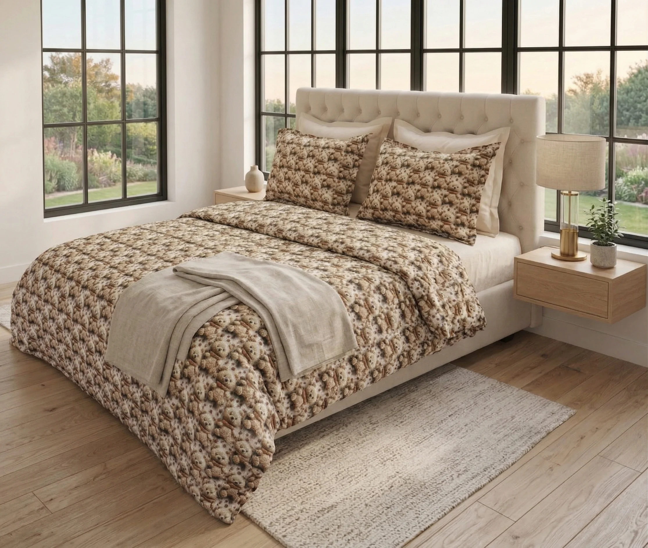 Lenjerie pat Ranforce 100% Cotton Pro (Raw Linen) - Marime: O persoana [1]