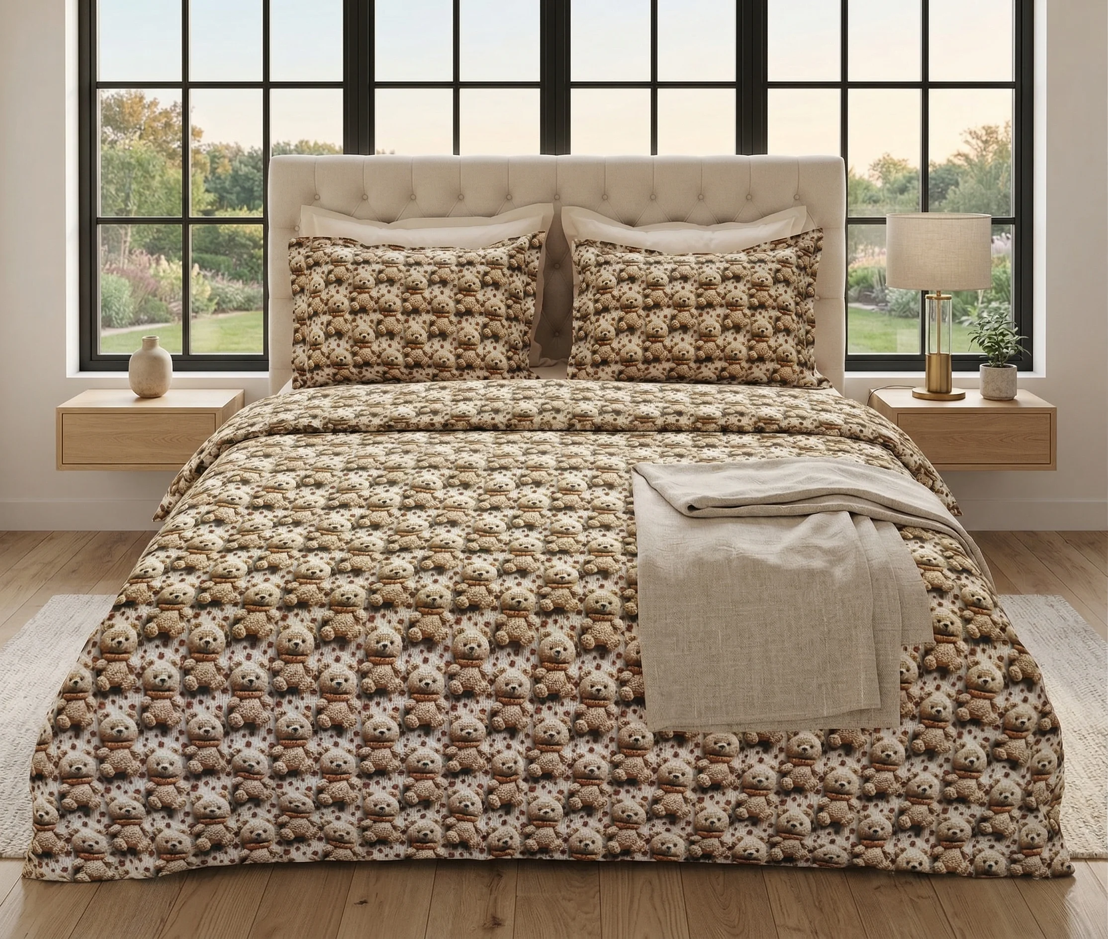 Lenjerii de pat - Lenjerie pat Ranforce 100% Cotton Pro (Raw Linen) - Marime: O persoana