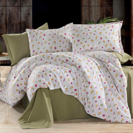 Lenjerii de pat - Lenjerie pat Ranforce 100% Cotton Pro (RCP12) - Marime: O persoana