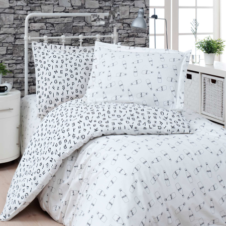 Lenjerie pat Ranforce 100% Cotton Pro (RCP19) - Marime: O persoana [1]