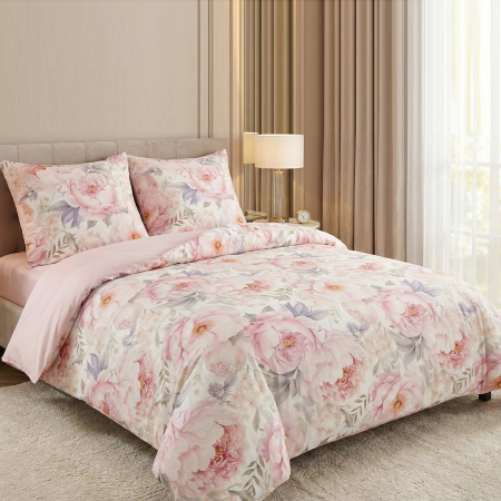 Lenjerii de pat - Lenjerie pat Ranforce 100% Cotton Pro (RCP22) - Marime: O persoana