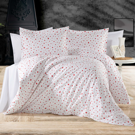 Pucioasa - Lenjerie pat Ranforce 100% Cotton Pro (RCP38) - King size, cu husa