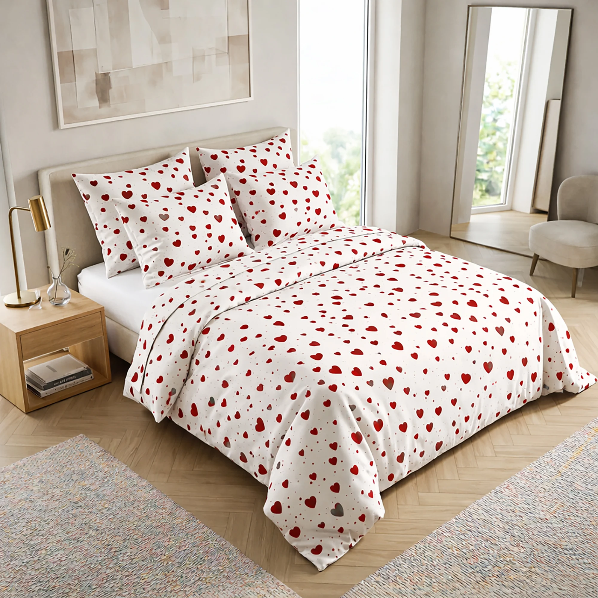 Lenjerii de pat - Lenjerie pat Ranforce 100% Cotton Pro (RCP75) - Marime: O persoana