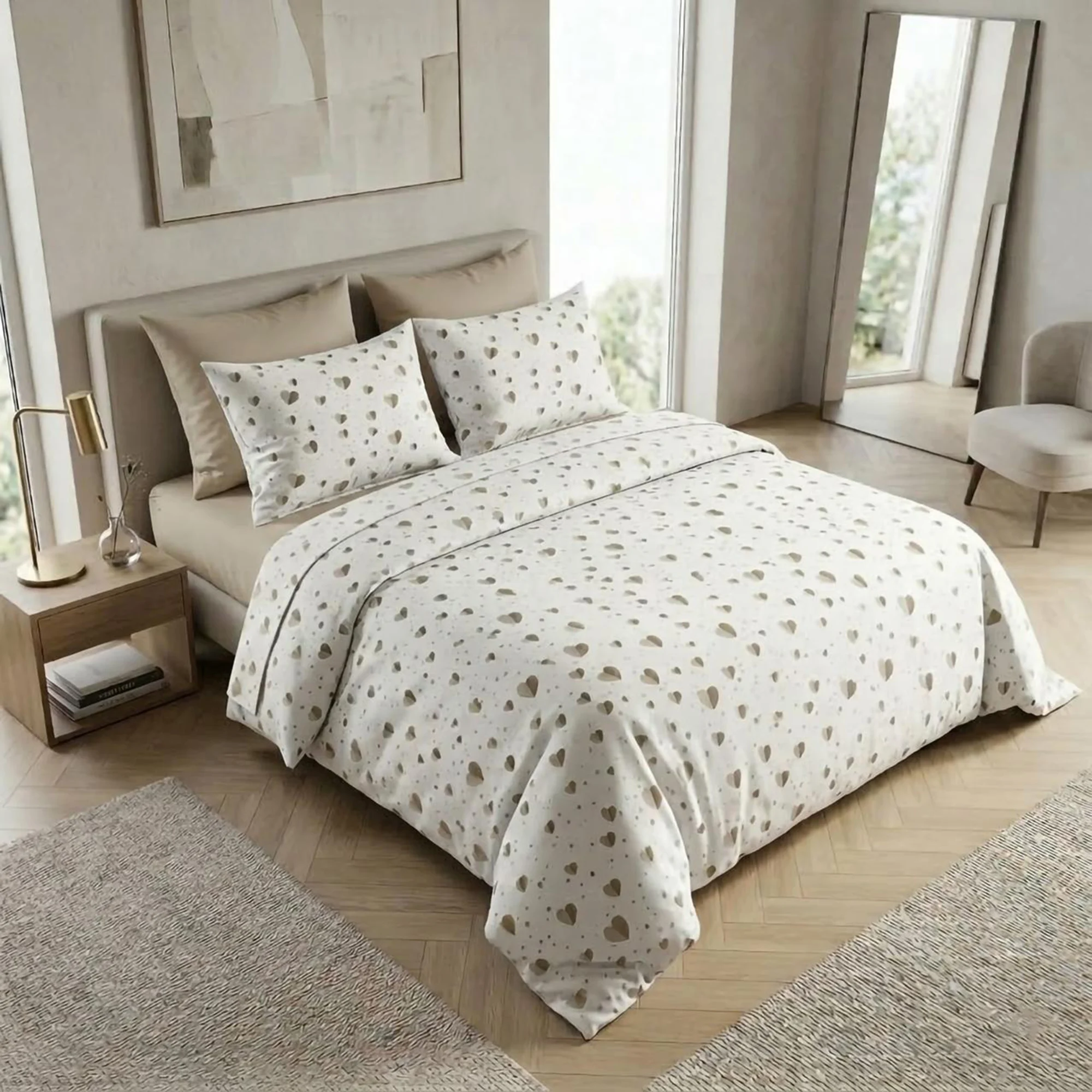 Lenjerii de pat - Lenjerie pat Ranforce 100% Cotton Pro (RCP77) - Marime: O persoana