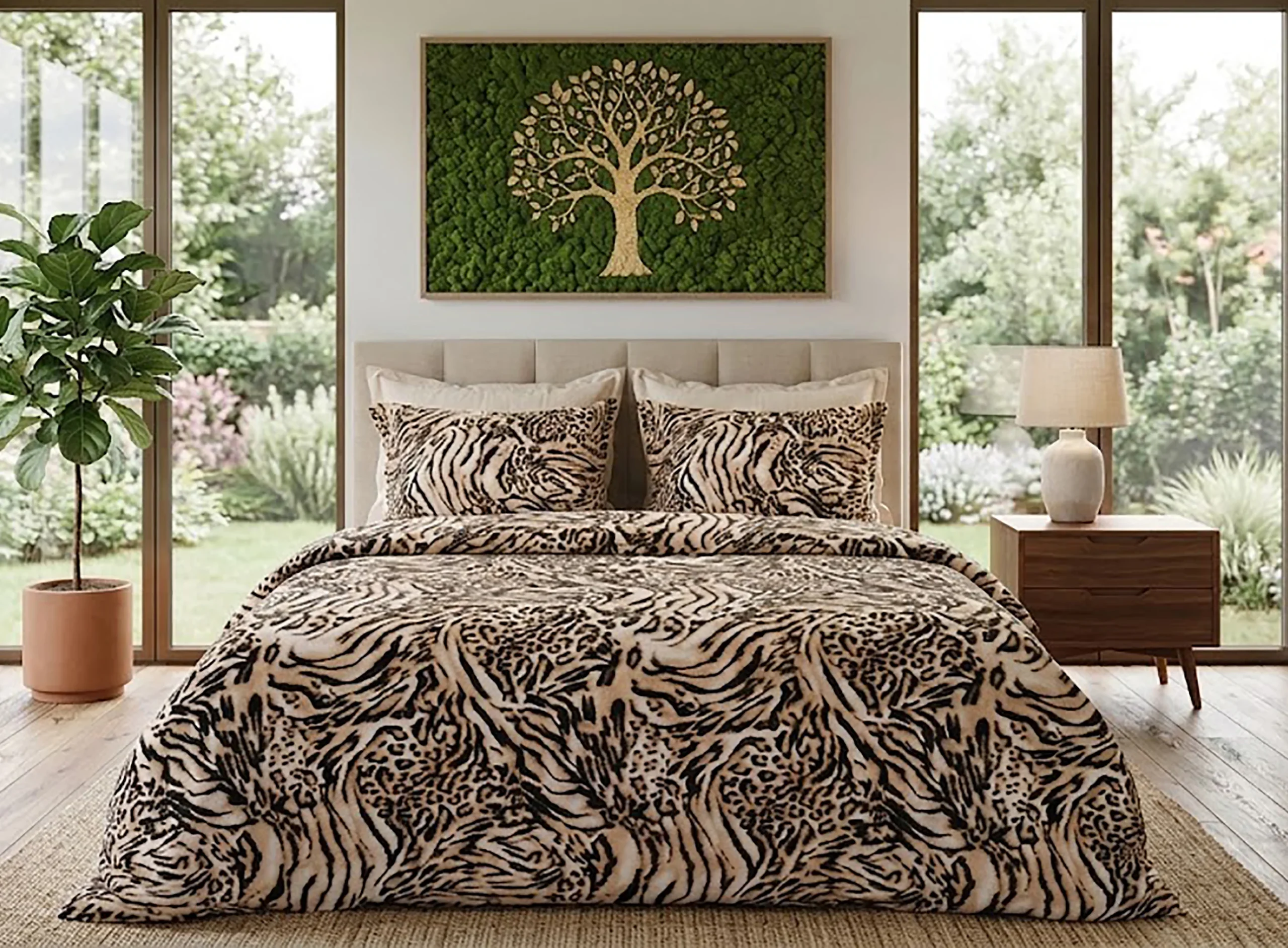 Lenjerii de pat - Lenjerie pat Ranforce 100% Cotton Pro (Wild Race) - Marime: O persoana