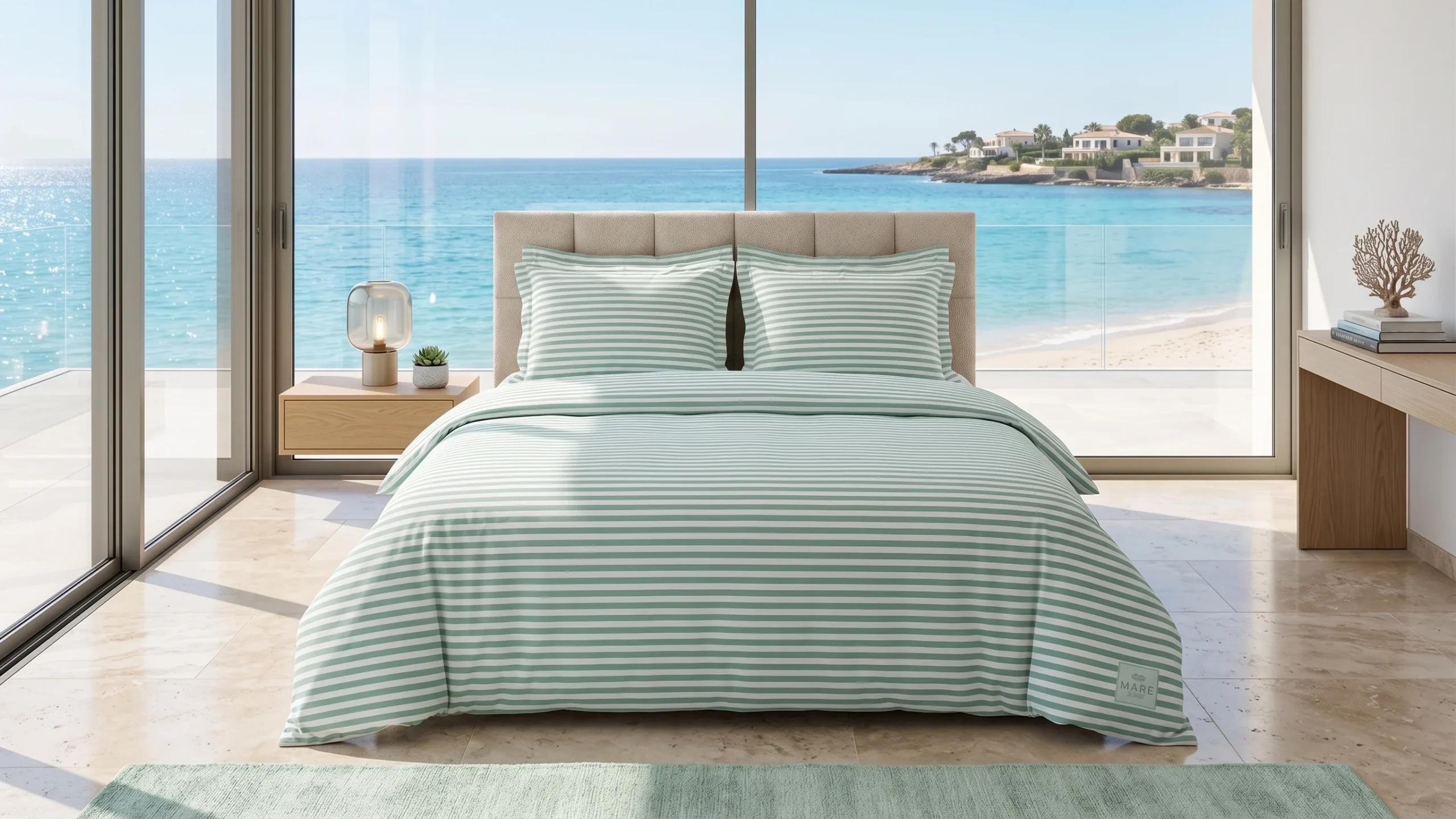 Lenjerii de pat - Lenjerie pat Ranforce 100% Cotton Pro (Zen Life Green) - Marime: O persoana