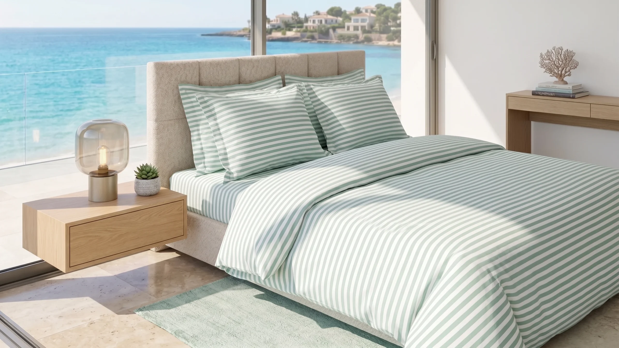 Lenjerie pat Ranforce 100% Cotton Pro (Zen Life Green) - Marime: O persoana [1]