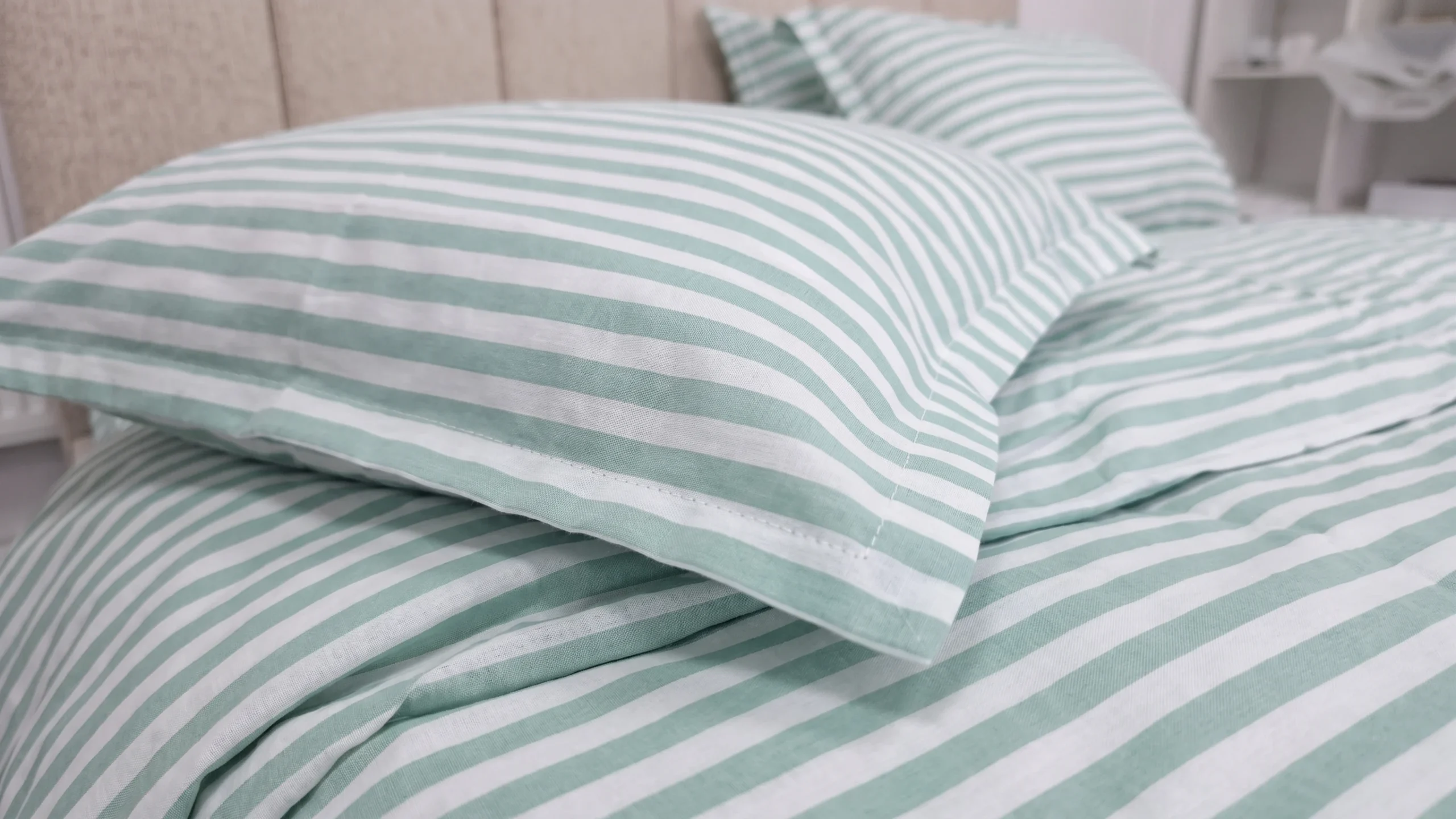 Lenjerie pat Ranforce 100% Cotton Pro (Zen Life Green) - Marime: O persoana [2]