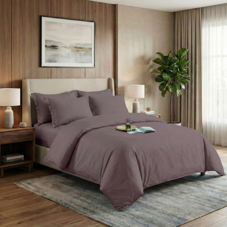 Pucioasa - LENJERII DE PAT DAMASC-POLICOTON 6 PIESE CU HUSA (6DPH19)