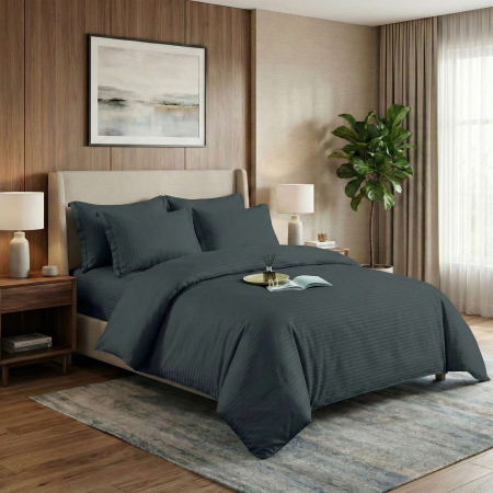 Pucioasa - LENJERII DE PAT DAMASC-POLICOTON 6 PIESE CU HUSA (6DPH21)