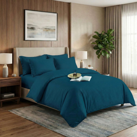 Pucioasa - LENJERII DE PAT DAMASC-POLICOTON 6 PIESE CU HUSA (6DPH26)