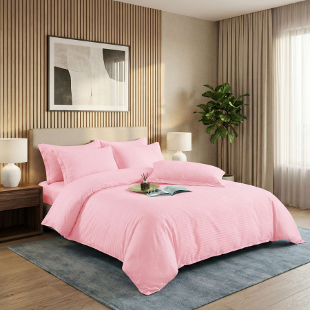 Pucioasa - LENJERII DE PAT DAMASC-POLICOTON 6 PIESE CU HUSA (6DPH31)