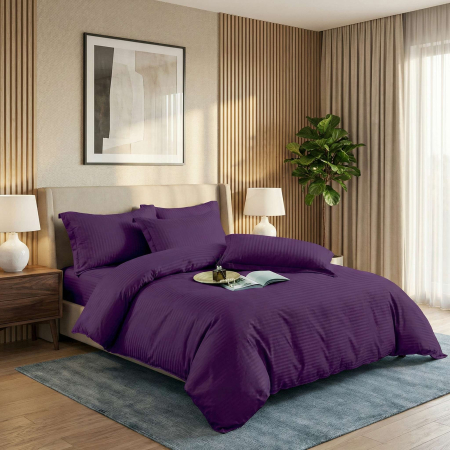 Pucioasa - LENJERII DE PAT DAMASC-POLICOTON 6 PIESE CU HUSA (6DPH33)