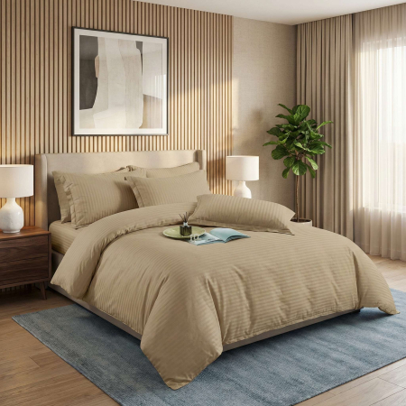 Pucioasa - LENJERII DE PAT DAMASC-POLICOTON 6 PIESE CU HUSA (6DPH35)