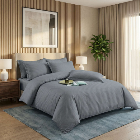 Pucioasa - LENJERII DE PAT DAMASC-POLICOTON 6 PIESE CU HUSA (6DPH36)