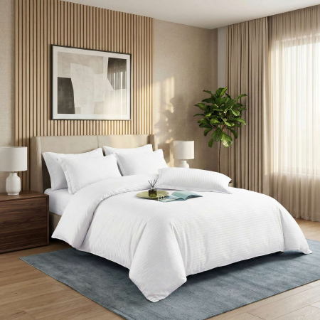 Pucioasa - LENJERII DE PAT DAMASC-POLICOTON 6 PIESE CU HUSA (6DPH37)