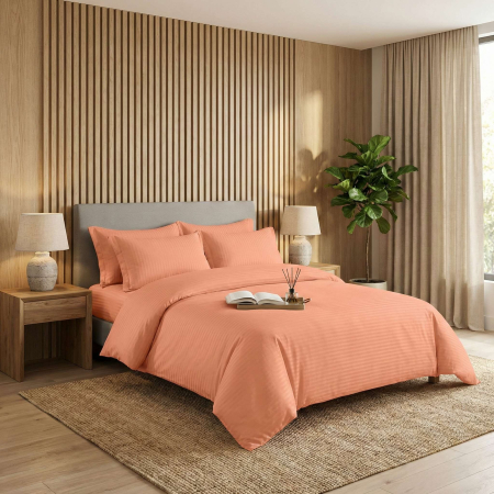 Pucioasa - LENJERII DE PAT DAMASC-POLICOTON 6 PIESE CU HUSA (6DPH39)