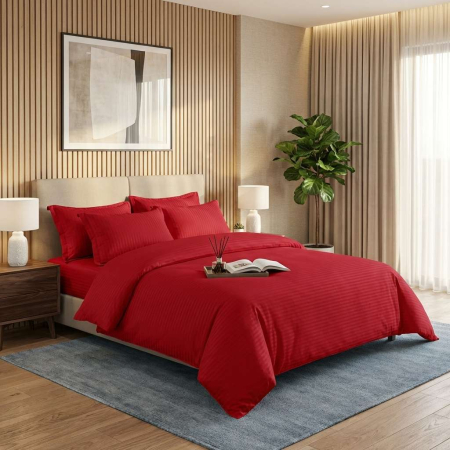 Pucioasa - LENJERII DE PAT DAMASC-POLICOTON 6 PIESE CU HUSA (6DPH43)