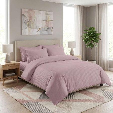 Pucioasa - LENJERII DE PAT DAMASC-POLICOTON 6 PIESE CU HUSA (6DPH45)