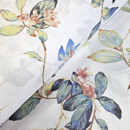 Materiale textile - Material textil ranforce, 240cm, bumbac 100%, Alb cu crengute