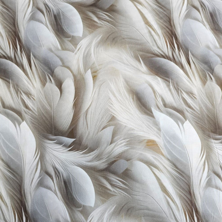 Material textil ranforce 5D, 240cm, bumbac 100%, Gri cu fulgi [1]