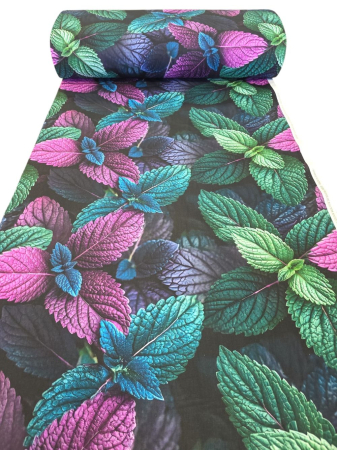 Materiale textile - Material textil ranforce 5D, 240cm, bumbac 100%, Frunze de menta
