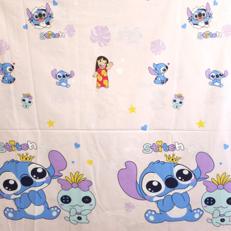 Material textil ranforce, bumbac 100%, Stitch roz [1]