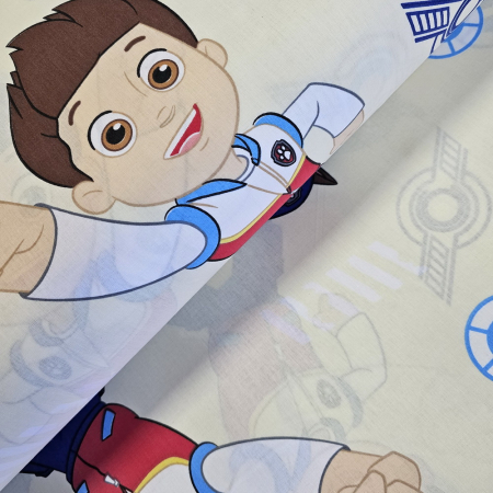 Materiale textile - Material textil ranforce, bumbac 100%, Patrula - crem