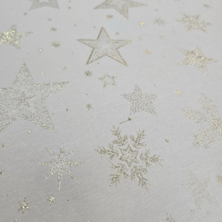 Material textil teflonat, 140cm, Astroni - stelute aurii [1]