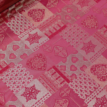 Metraj roșu lurex auriu Craciun Tornade 2.8m [1]