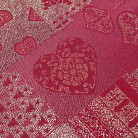 Metraj roșu lurex auriu Craciun Tornade 2.8m [0]