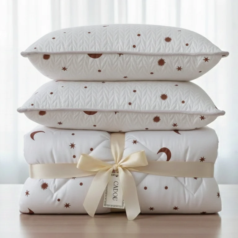 Perne și Pilote - Pachet Primavara PROMO, Pilota + 2 Perne (ALB)