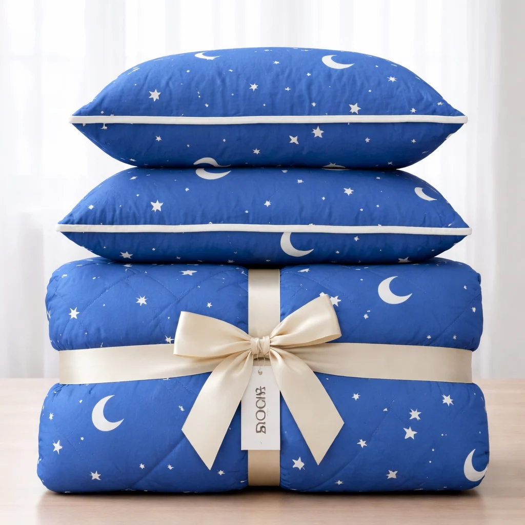 Perne și Pilote - Pachet Primavara PROMO, Pilota + 2 Perne (ALBASTRU)