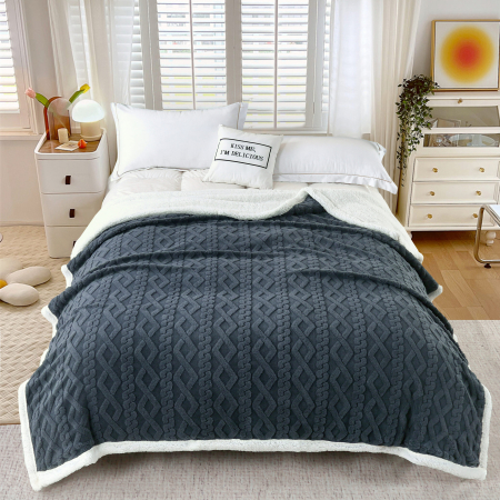 Pucioasa - PATURa TRICOT CU BLaNITa - ANTRACIT