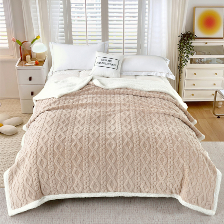 Pucioasa - PATURa TRICOT CU BLaNITa - CAPUCINO