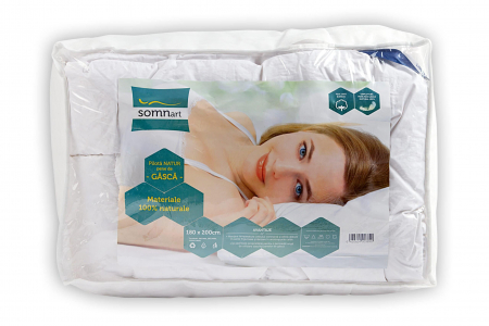 Pilotă Natur Pene Gâscă 4 Anotimpuri 200×220cm [2]