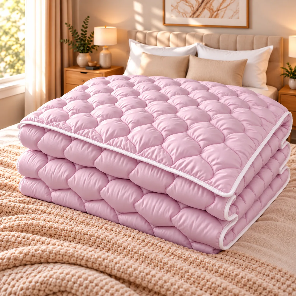 Pilota Pufoasa Matlasata Pink [1]