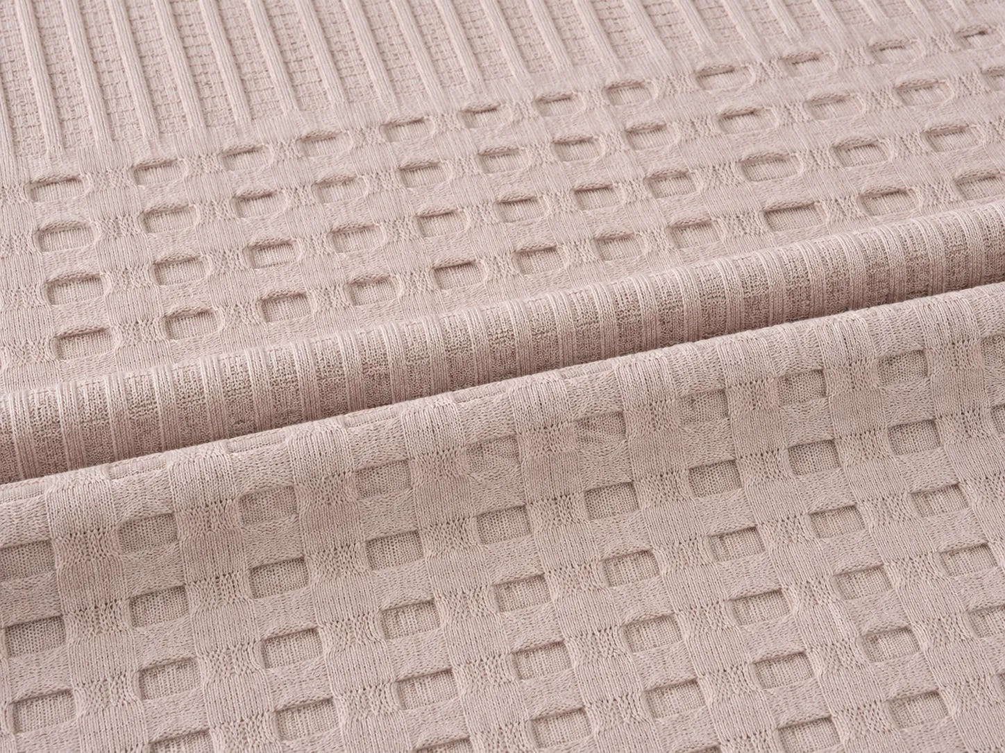 Pled Waffles 100%bumbac (Bej) - Marime: 220X240cm [1]
