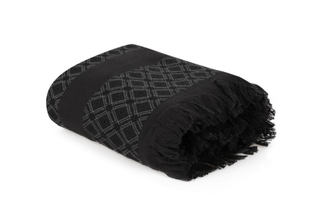 Prosop de baie, 75x150cm, Cotton Box, Twins - Anthracite [1]